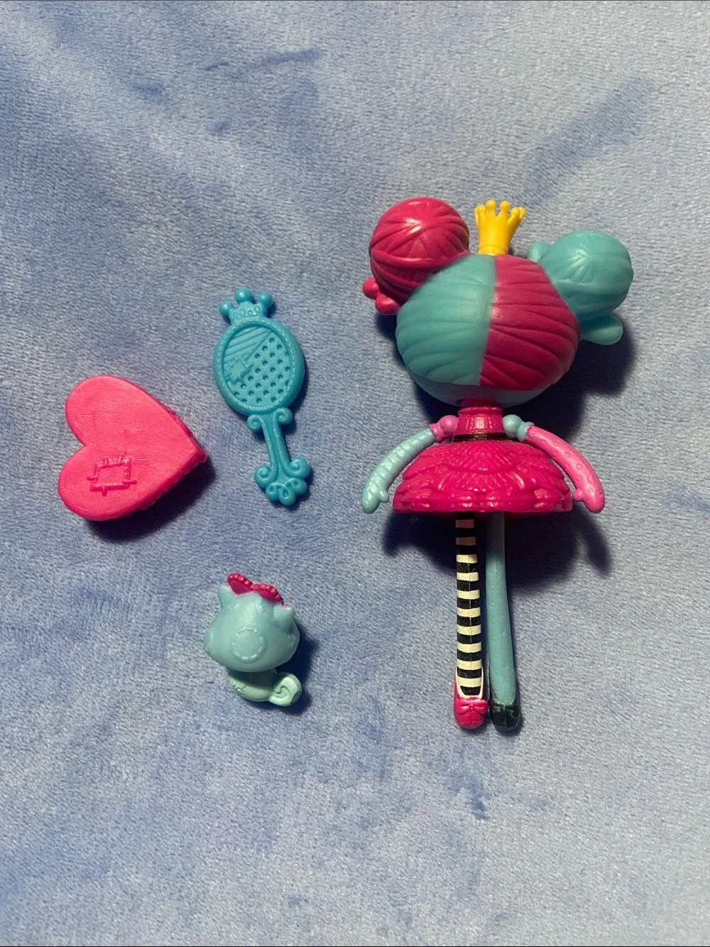 LalaLoopsy Blue & Pink Doll with Accessories Four Piece Set